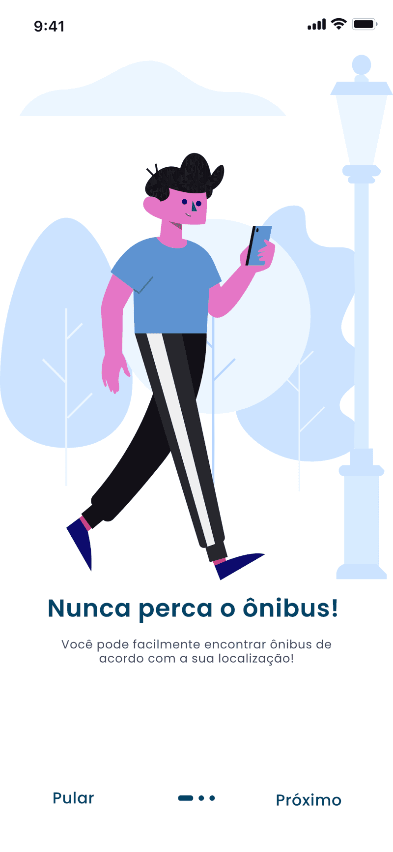 09 Apps First Steps Screen 1 Never miss the Bus again