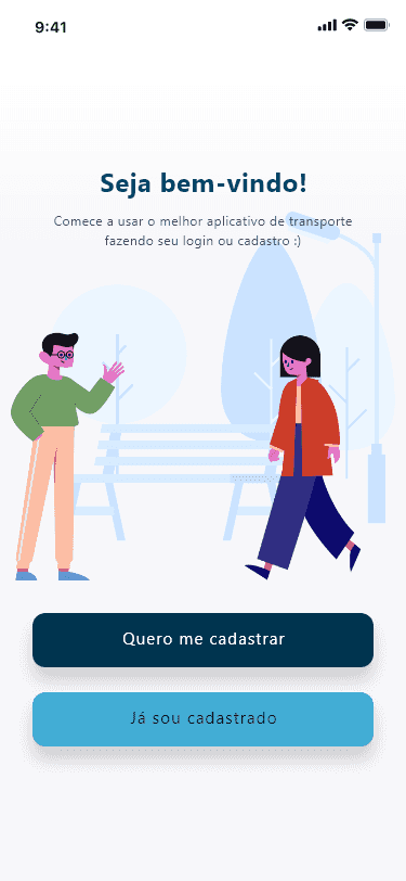 05 Apps Login or Register First Screen